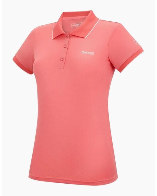 Regatta Pink Ladies Remex Ii Polo Neck T-Shirt