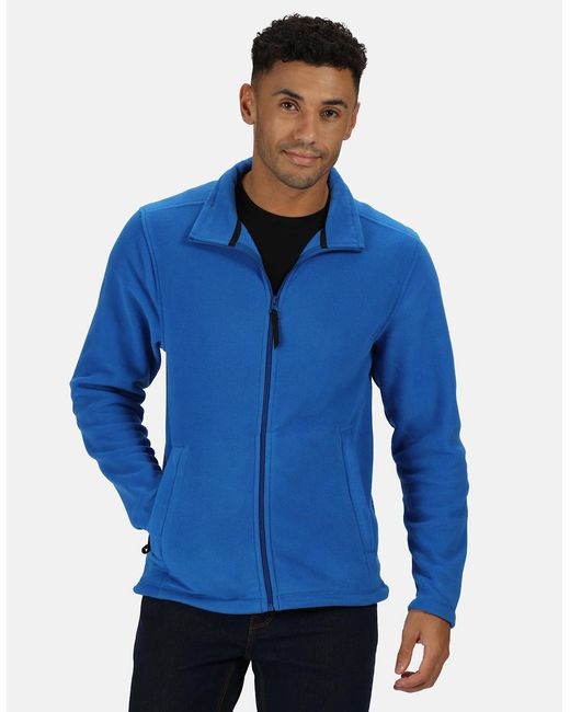 Regatta Blue Professional Plain Micro Fleece Full Zip Jacket (Layer Lite) for men