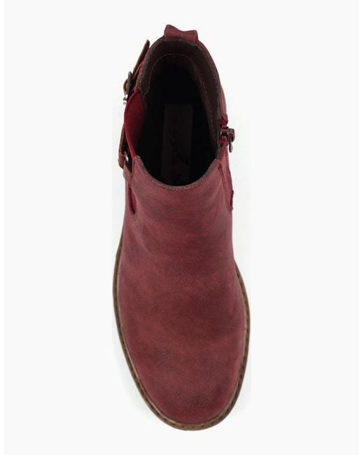 Lunar Red Morris Ankle Boots