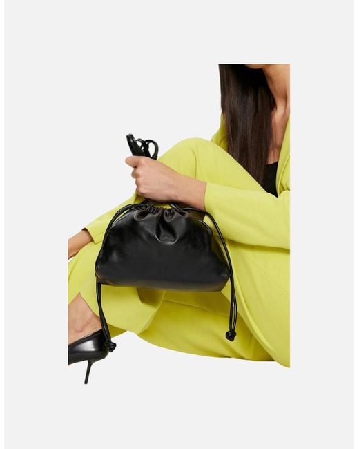 Calvin Klein Black Lace Fastening Bag With Inside Pocket