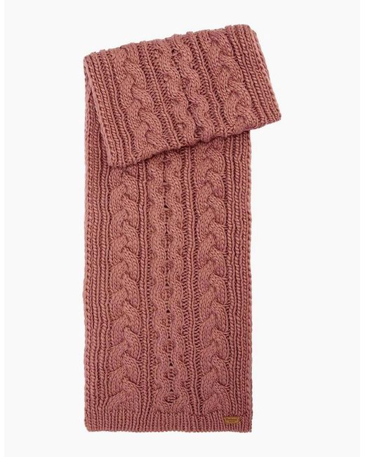 Barbour Red Penshaw Beanie & Scarf Set