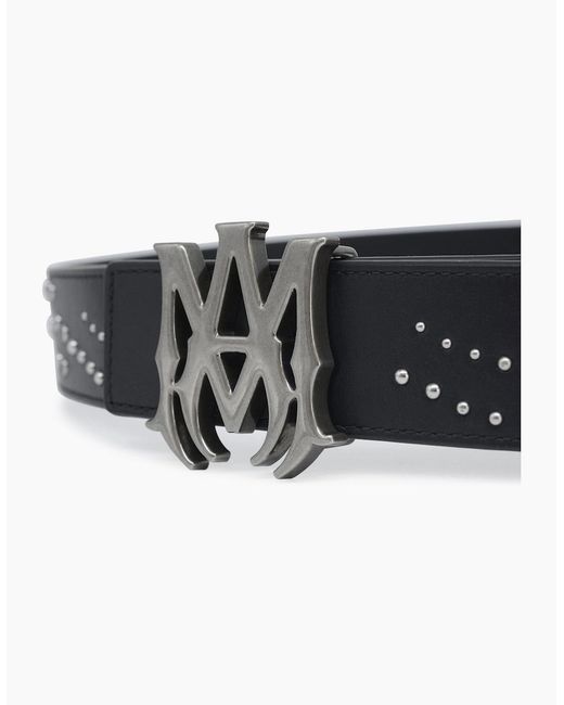 Amiri Black Ma Stud 4Cm Belt for men