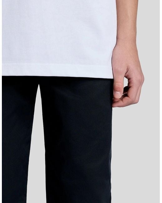 Lyle & Scott White Straight Leg Cotton Trousers for men