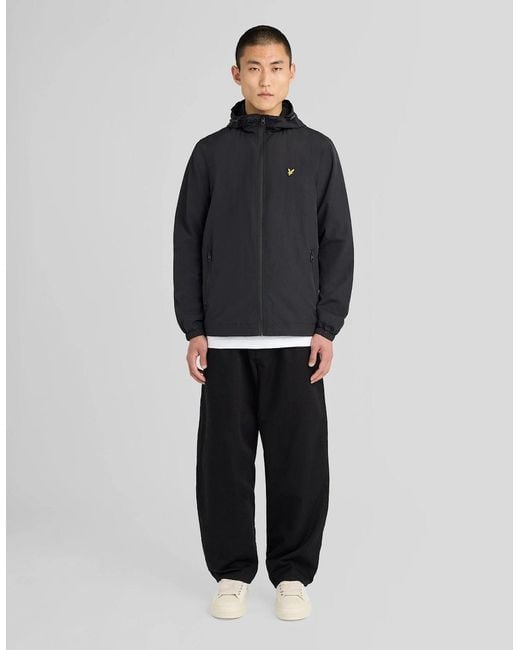 Lyle & Scott Gray Taped Water Resistant Hooded Jacket for men