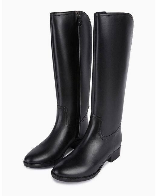 Geox Black D Felicity Leather Boots