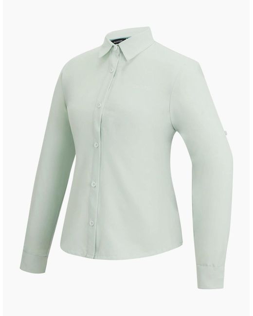 Regatta Blue Ladies Travel Light Anti-Insect Long-Sleeved Shirt