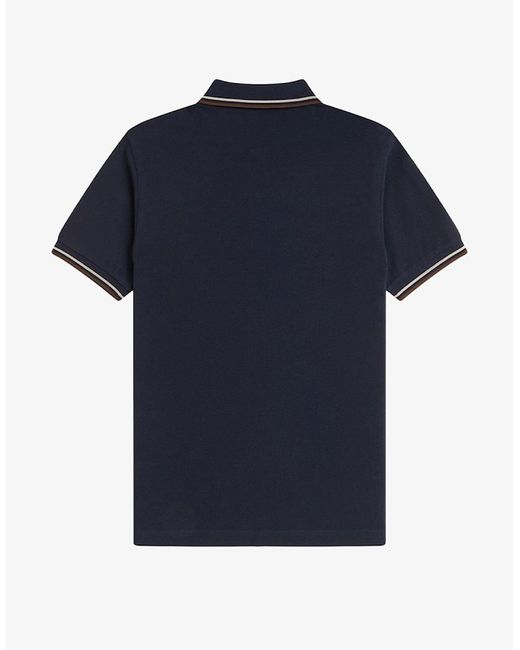 Fred Perry Blue Twin Tipped Polo Shirt for men