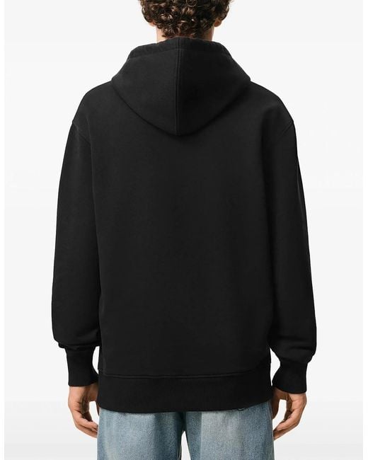 AMI Black Loopback Jersey Adc Hoodie for men