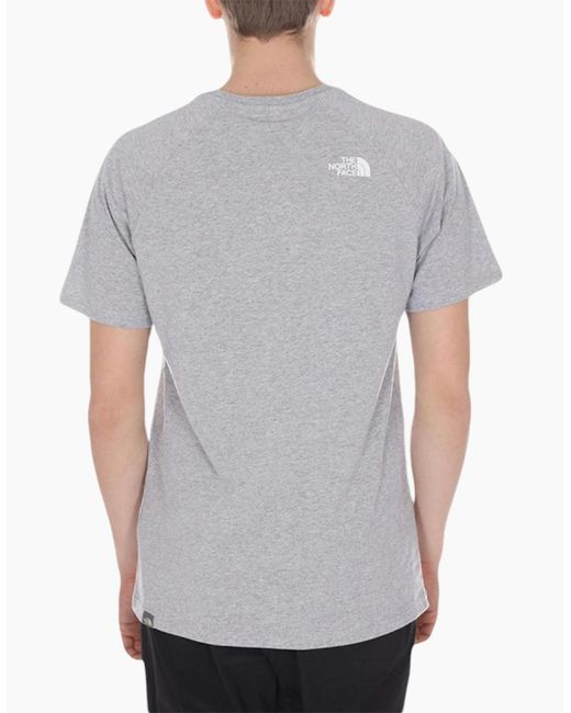 The North Face Gray T Shirt Casual Summer Gym Tops Cotton Tee Tnf Short Sleeve for men