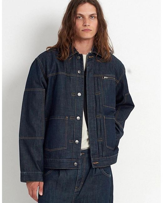 The Ragged Priest Blue Rag Control Jacket for men
