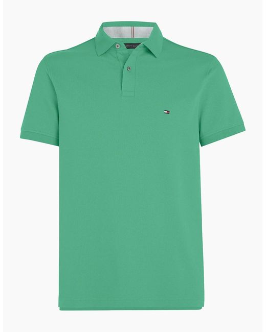 Tommy Hilfiger Green Polo Shirts Regular Fit Tee