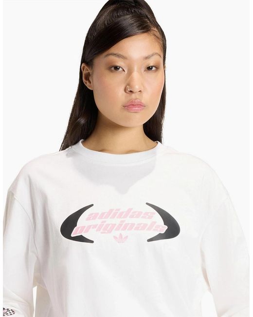 Adidas Originals White Ls T-Shirt