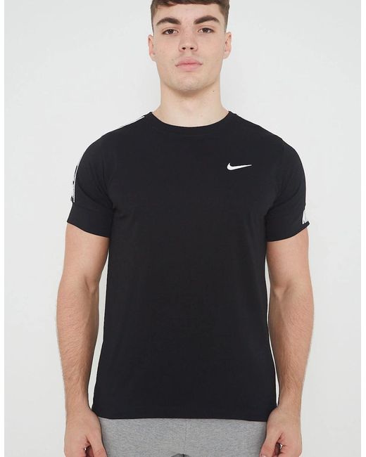 Nike Black Nsw Repeat T Shirt for men