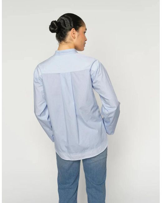 Mos Mosh Blue Bronwyn Stripe Shirt