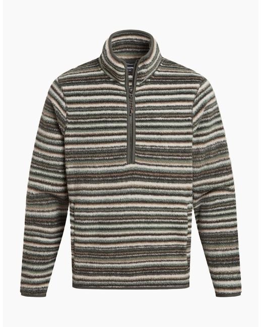 Craghoppers Gray Tatton Ii Contrast Striped Fleece Top for men