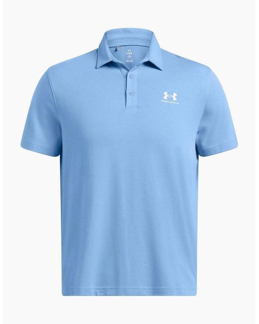 Under Armour Blue Icon Short Sleeve Performance Polo Shirt for men
