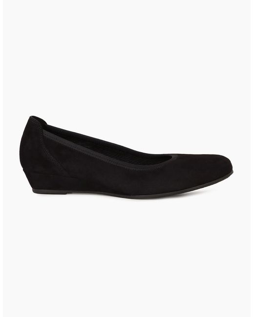 Gabor Black Chester Court Shoes