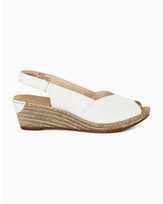 Rieker White Honolulu Sandals