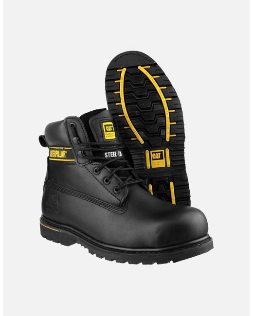 Caterpillar Black Holton Sb Safety Boot Boots Boots Safety for men