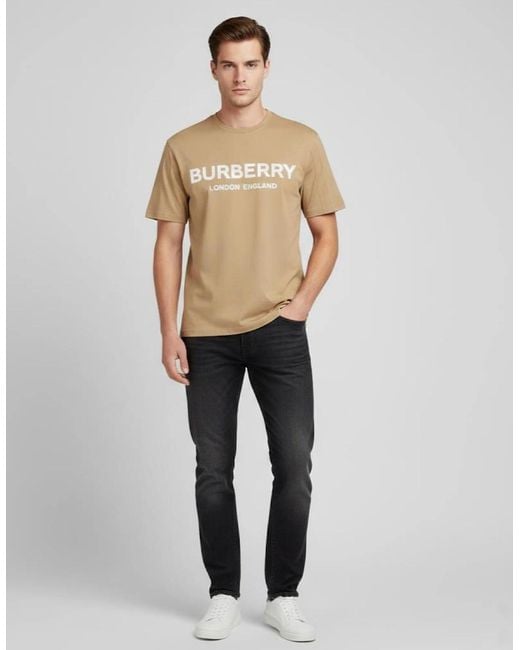 Burberry Natural London Logo T Shirt for men