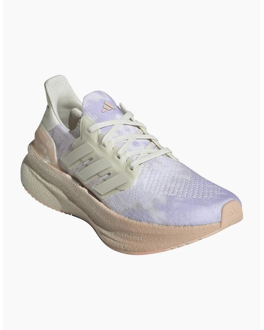 Adidas White Ultraboost 5 Road Running Shoes