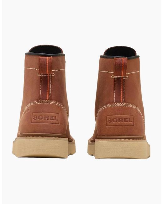 Sorel Brown Slabtown 62 Moc Wp Boots Rustic/Ceramic for men