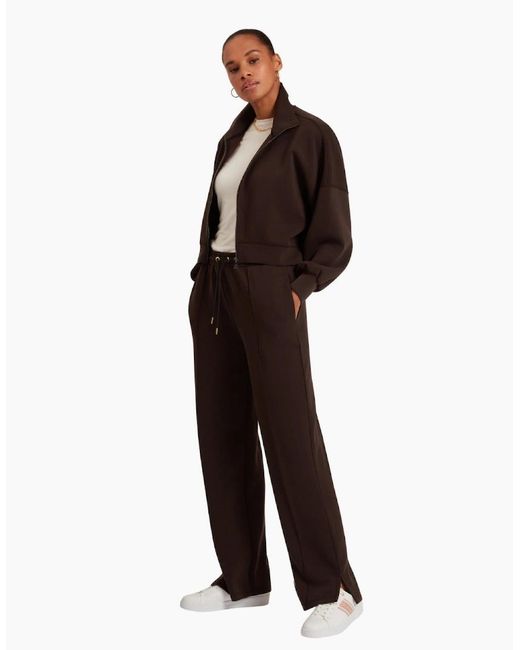 Ted Baker Brown Nowelll Cupro Split Hem Dark Jogger