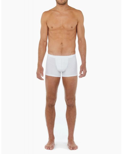 Hom White Tencel Soft Comfort Boxer Trunk for men