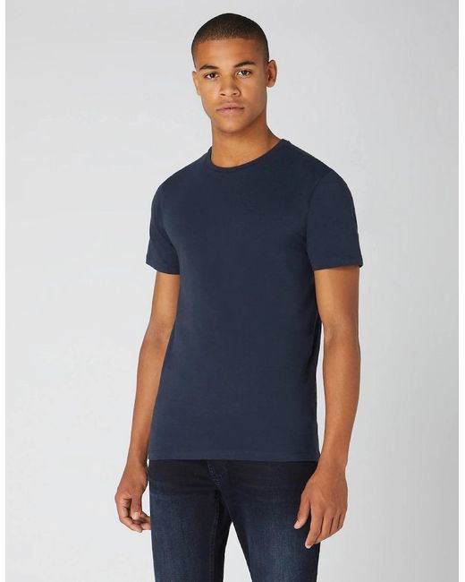 Remus Uomo Blue Crew Neck T-Shirt S1-26 78 for men