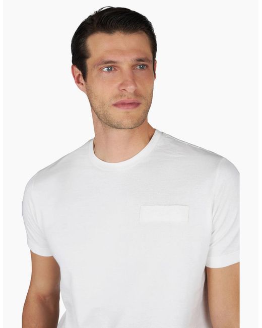 Paul & Shark White Chest Logo Tab T-Shirt 108 for men