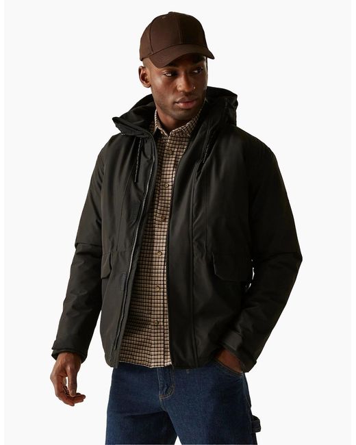 Regatta Black Sterlings Insulated Waterproof Jacket for men