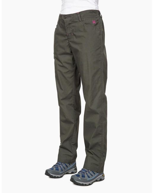 Trespass Gray Rambler Solid Patterned Straight Cargo Trousers