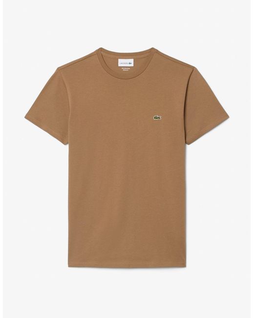 Lacoste Black Crew Neck Pima Cotton Jersey T-Shirt for men
