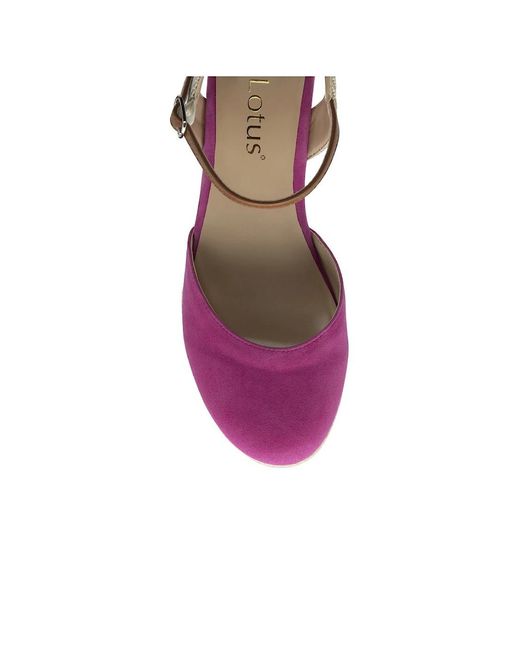 Lotus Pink Mariah Espadrille Wedges