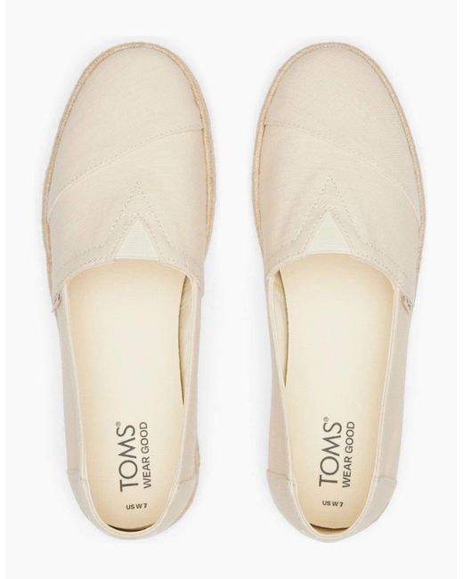 TOMS White Alpargata Rope 2.0 Slip On Shoes