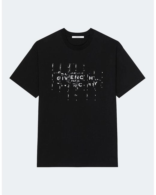 Givenchy Black Photo Negative Print T Shirt for men