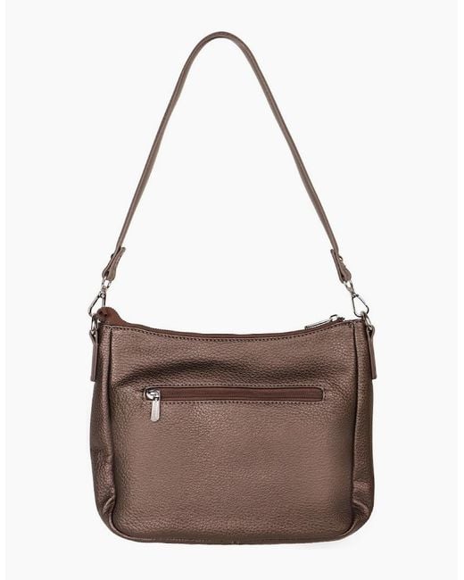 David Jones Brown Bordeaux Shoulder Bag
