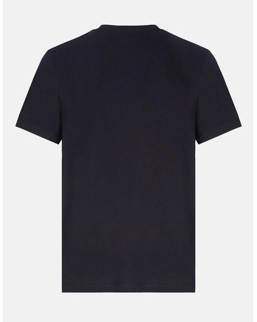 Paul & Shark Blue Pure Cotton Jersey Badge T Shirt for men