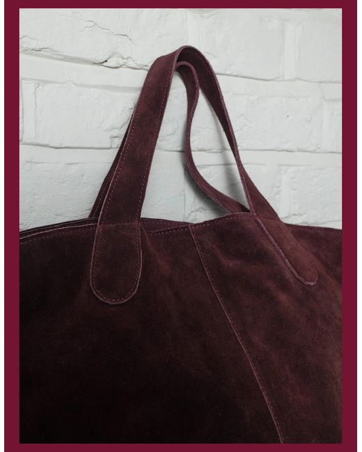 Nooki Design Purple Vancouver Suede Tote
