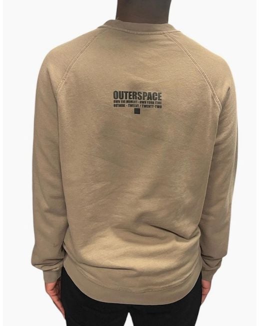 OUTHERE Natural Small Logo Sweatshirt for men