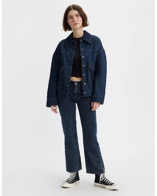 Levi's Blue Levi's Mid Rise Straight Leg Jeans