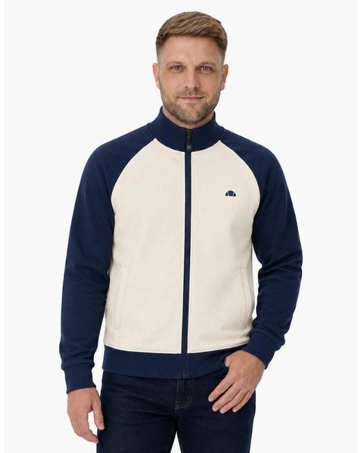 Ellesse Blue Caldona Track Top Jacket Ecru for men