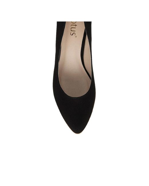 Lotus Black Giselle Wedge Espadrilles
