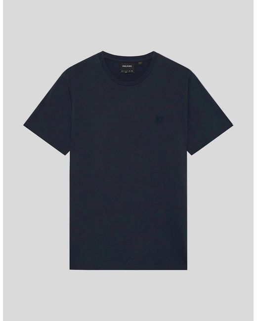 Lyle & Scott Blue Superfine Cotton T-Shirt for men