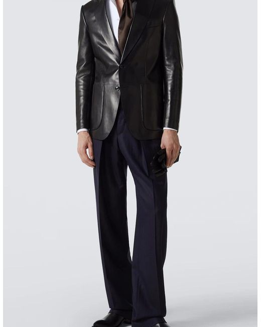 Tom Ford White Cocktail Voile Evening Slim Shirt for men