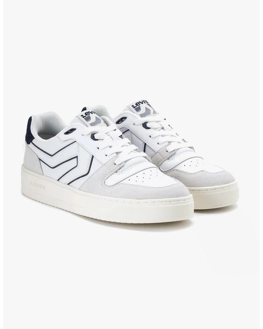Levi's White Levi's Glide L Trainers Regular