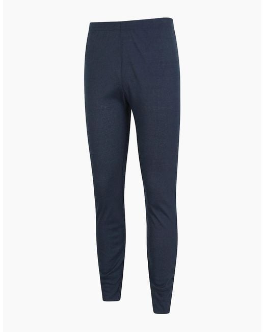 Mountain Warehouse Blue Talus Base Layer Bottoms for men