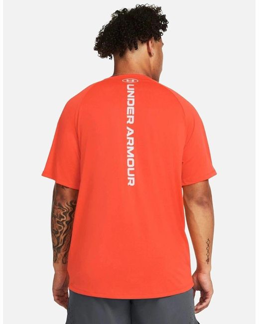 Under Armour Red Tech Reflective T-Shirt for men