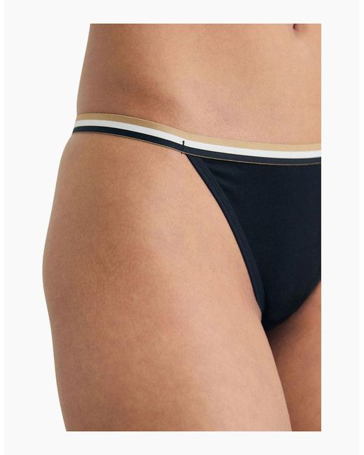 Boss Black 3-Pack Stripe Lace Strings