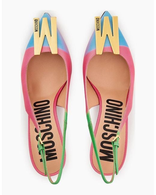 Moschino Pink Stiletto Court Shoes